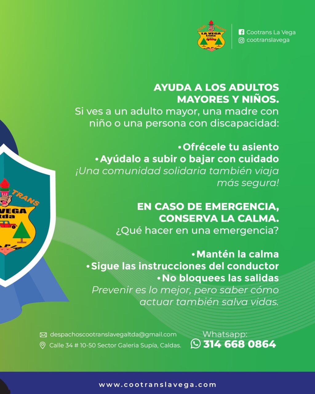 Instagram post from cootranslavega. This post is in position 1.